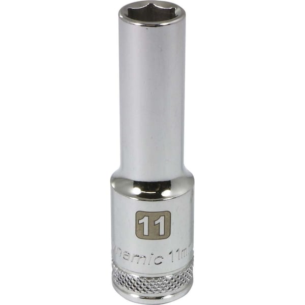 1/2" Drive, 11mm Metric Socket, 6 Points